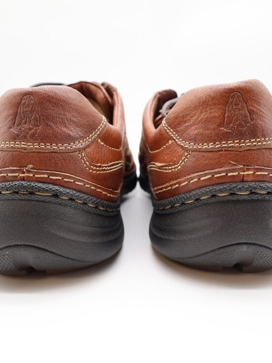 Hush Puppies Pathway Oxford 9 Tan Leather Comfort Vintage Y2K NOS main image 13